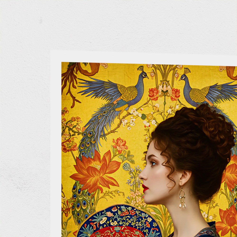 Lady with a Fan (Gilded Femininity)