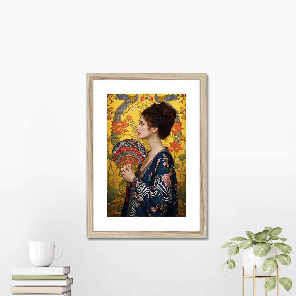 Lady with a Fan (Gilded Femininity)