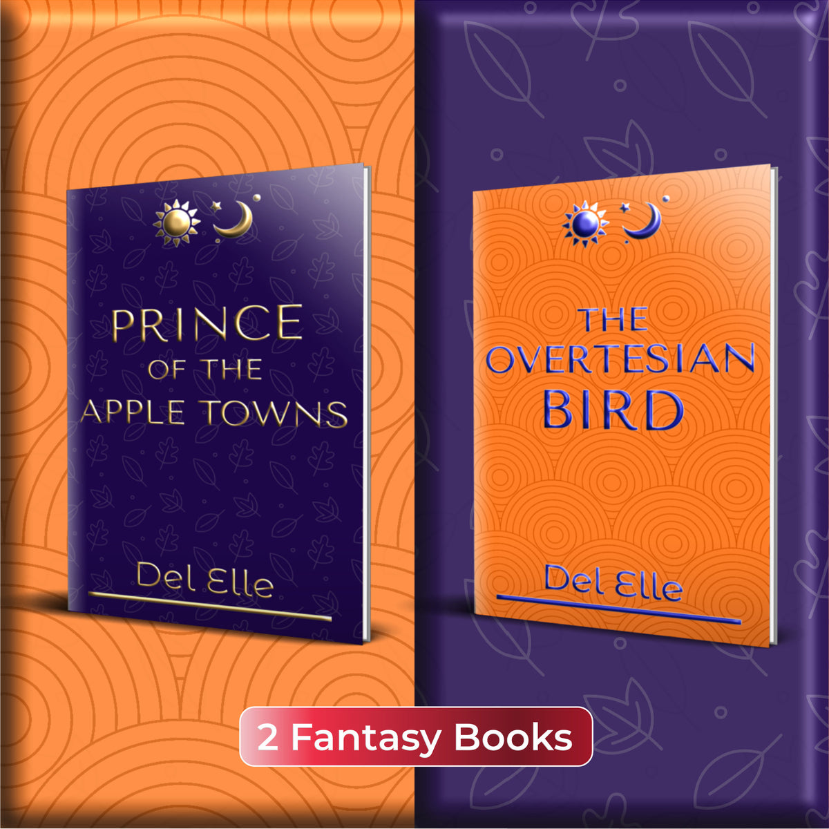 How about two books of a fantasy series set on a high street