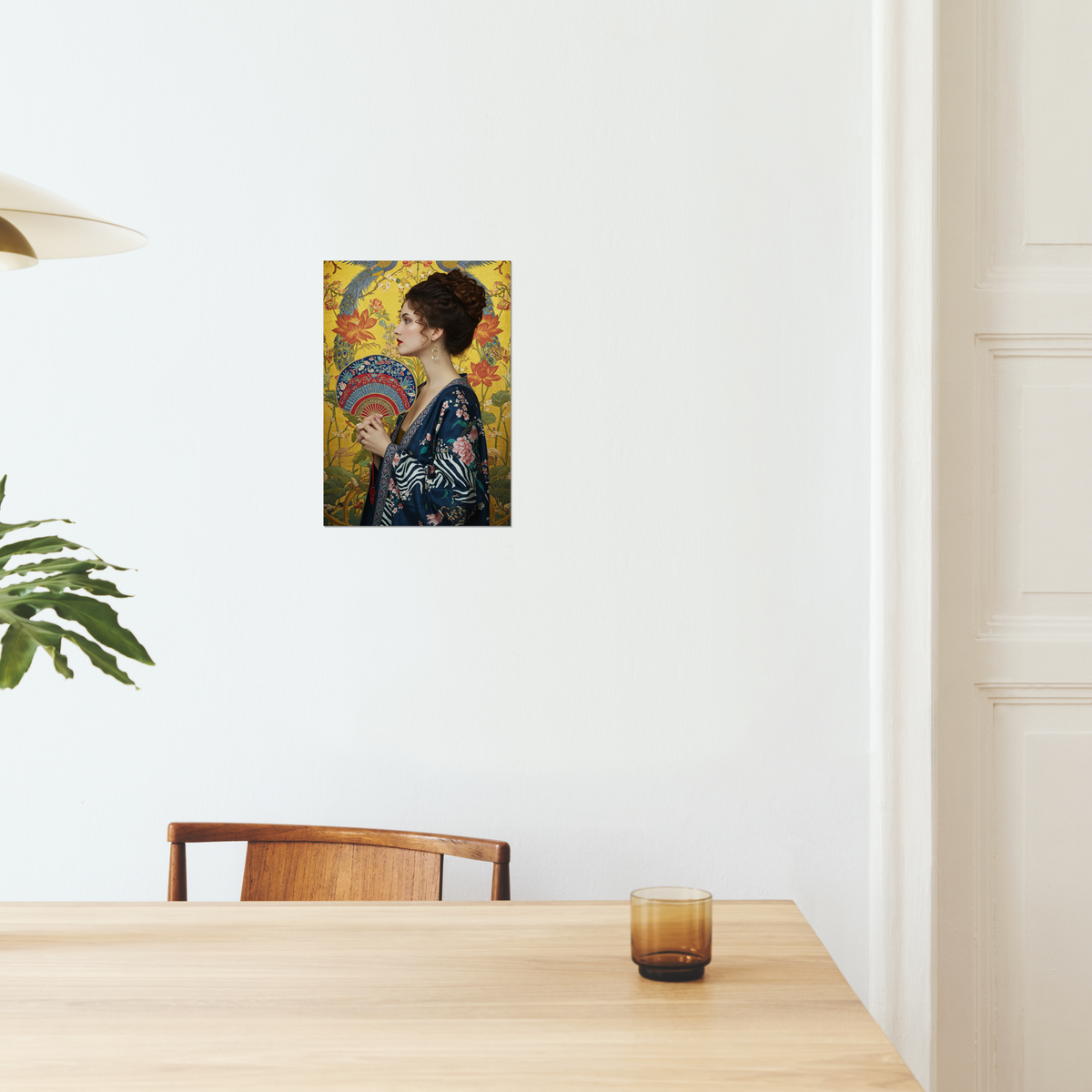Lady with a Fan (Gilded Femininity)